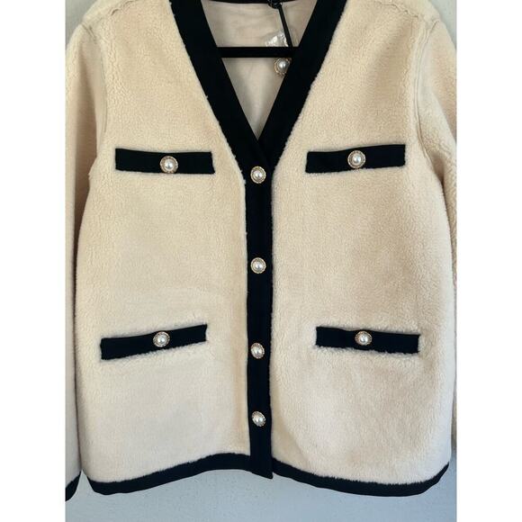 Anthropologie Revolve English Factory Woman Shearing Jacket with Buttons… - Picture 7 of 12
